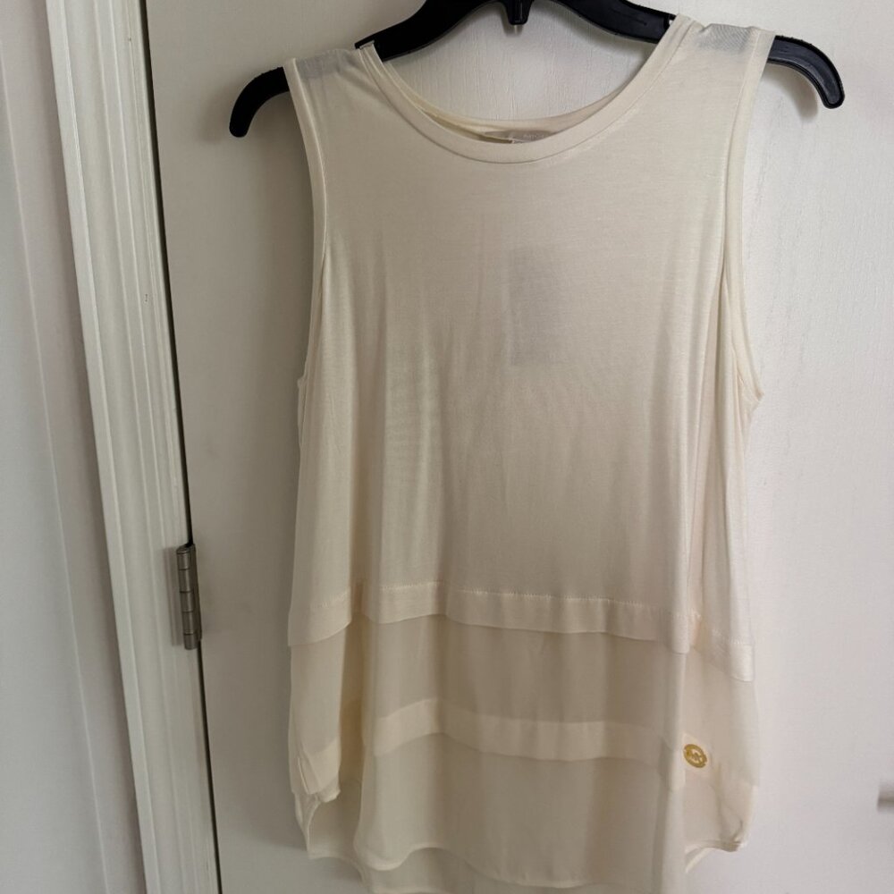 Michael Michael Kors Women’s Cream Sleeveless Tank Top Size M NWT